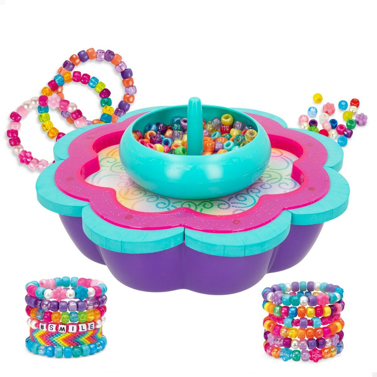 Kit de Creare Brățări Cra-Z-Art Shimmer 'n' Sparkle Plastic 22,5 x 6,5 x 22,5 cm 2 în 1 (2 Unități) - Jucarii si jocuri, Activități creative
