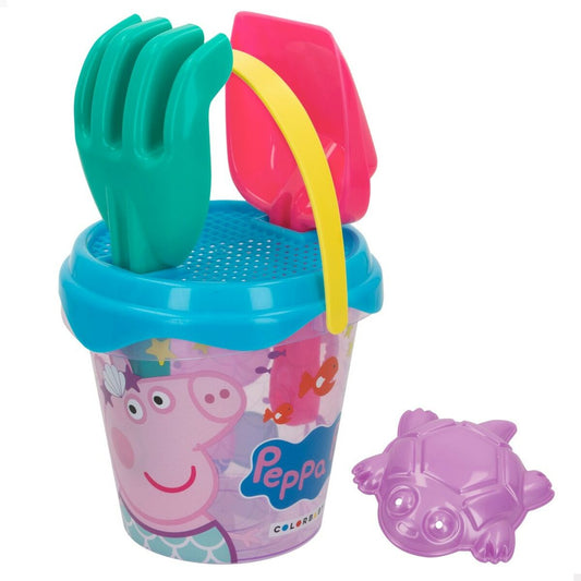Set de jucării de plajă Peppa Pig 14 x 12,5 x 14 cm (24 Unități) - Jucarii si jocuri, În aer liber și sport