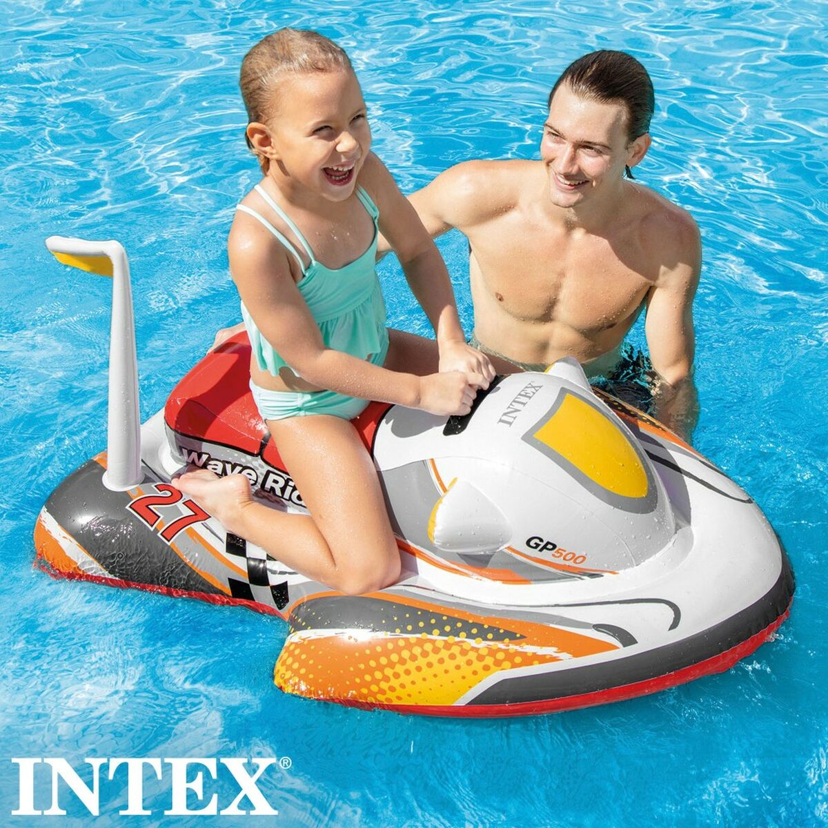 Figurină Gonflabilă pentru Piscină Intex Wave RIder Motocicletă 117 x 58 x 77 cm (6 Unități) - Jucarii si jocuri, În aer liber și sport