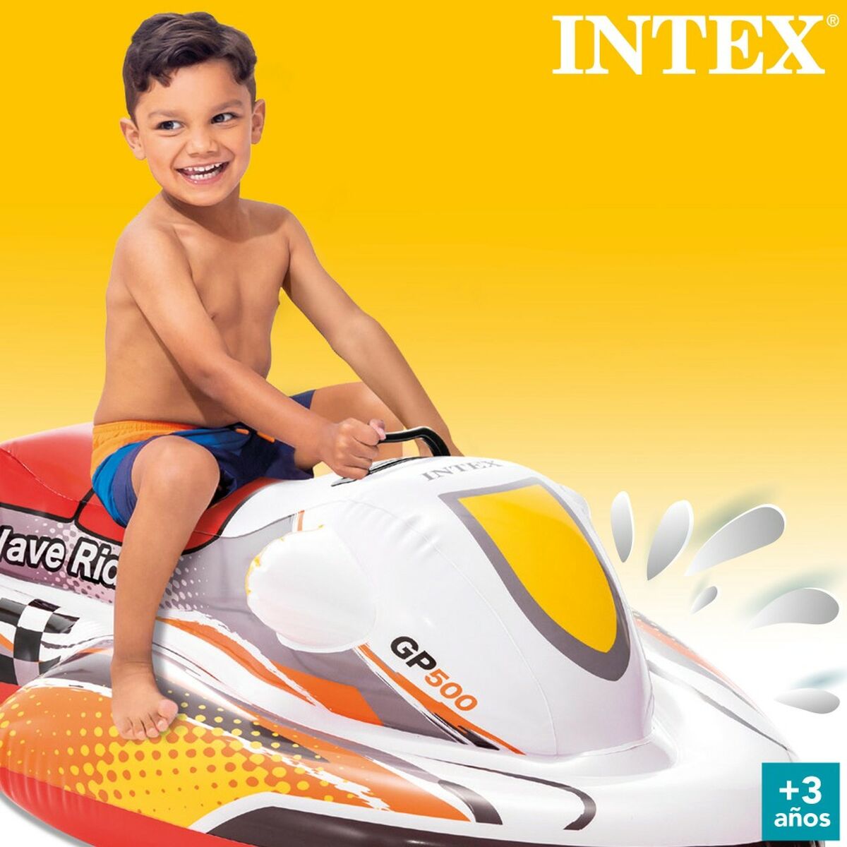 Figurină Gonflabilă pentru Piscină Intex Wave RIder Motocicletă 117 x 58 x 77 cm (6 Unități) - Jucarii si jocuri, În aer liber și sport