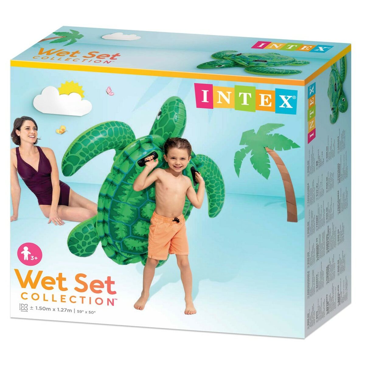 Figurină Gonflabilă pentru Piscină Intex Broască țestoasă 150 x 30 x 127 cm (6 Unități) - Jucarii si jocuri, În aer liber și sport