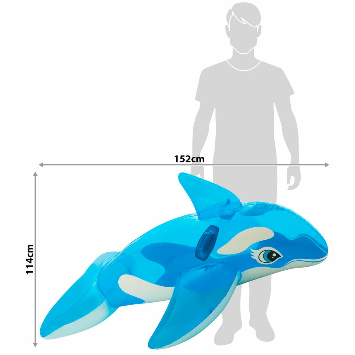 Figurină Gonflabilă pentru Piscină Intex Balenă 152 x 114 cm (6 Unități) - Jucarii si jocuri, În aer liber și sport
