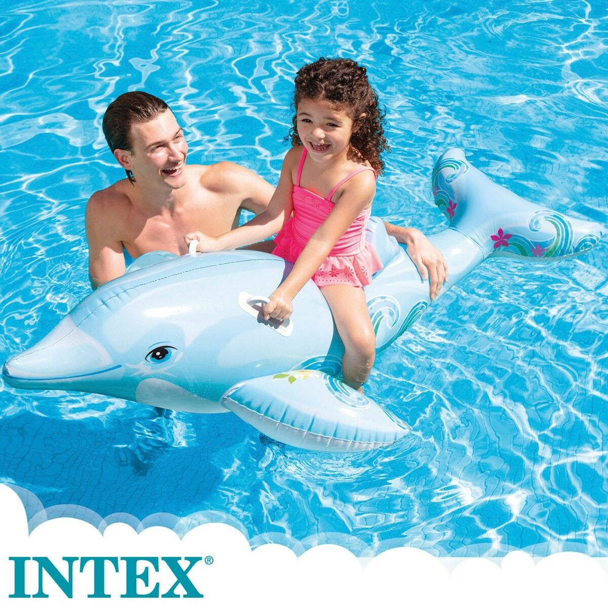 Figurină Gonflabilă pentru Piscină Intex Delfin 175 x 38 x 66 cm (6 Unități) - Jucarii si jocuri, În aer liber și sport
