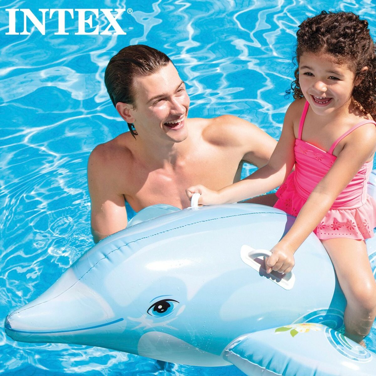 Figurină Gonflabilă pentru Piscină Intex Delfin 175 x 38 x 66 cm (6 Unități) - Jucarii si jocuri, În aer liber și sport