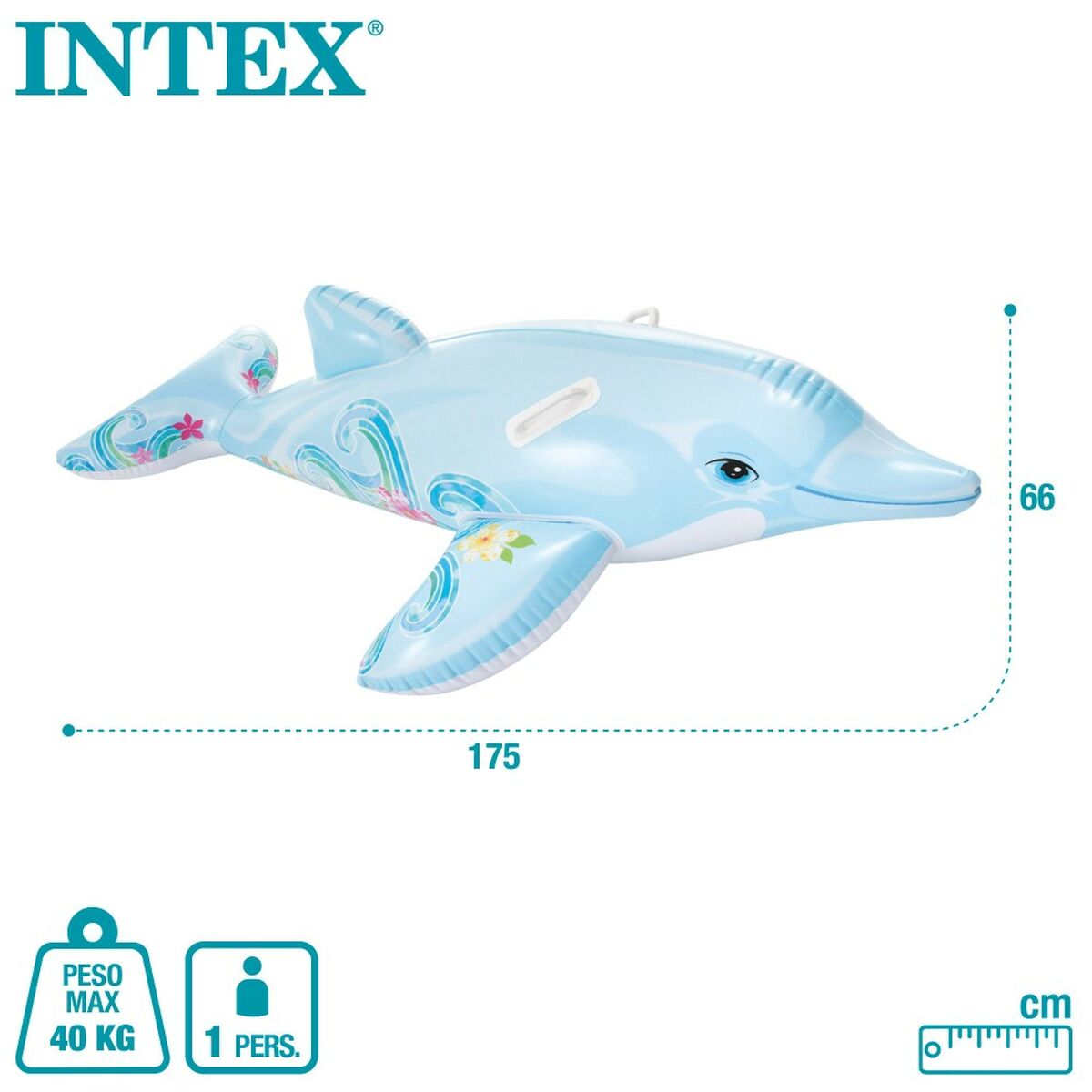 Figurină Gonflabilă pentru Piscină Intex Delfin 175 x 38 x 66 cm (6 Unități) - Jucarii si jocuri, În aer liber și sport