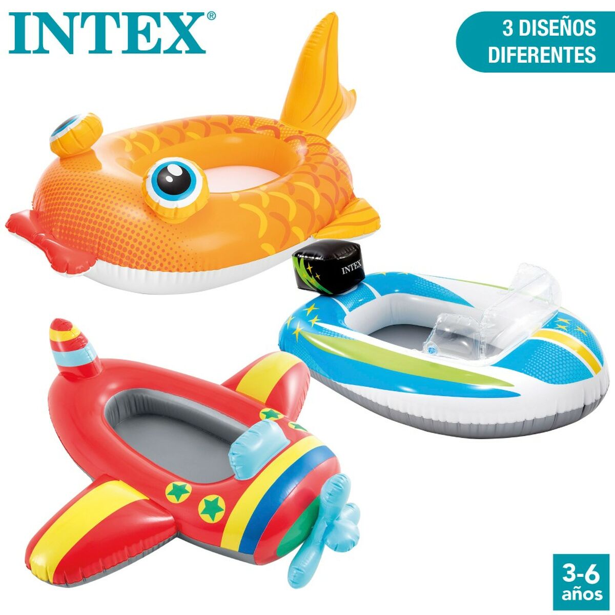 Barcă Gonflabilă Intex 98 x 39 x 72 cm (24 Unități) - Jucarii si jocuri, În aer liber și sport