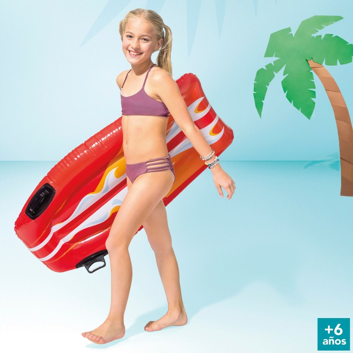 Figurină Gonflabilă pentru Piscină Intex Joy Rider 62 x 112 cm Masă de surf (12 Unități) - Jucarii si jocuri, În aer liber și sport