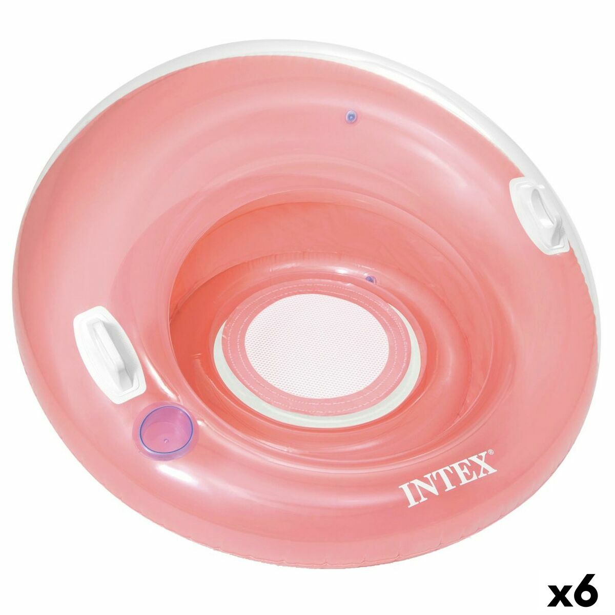 Scaun gonflabil pentru piscină Intex Rotund Ø 119 cm 119 x 119 cm (6 Unități) - Jucarii si jocuri, În aer liber și sport