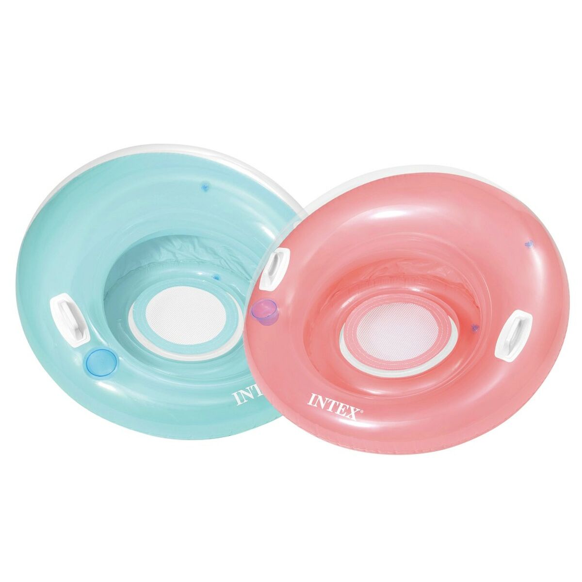 Scaun gonflabil pentru piscină Intex Rotund Ø 119 cm 119 x 119 cm (6 Unități) - Jucarii si jocuri, În aer liber și sport