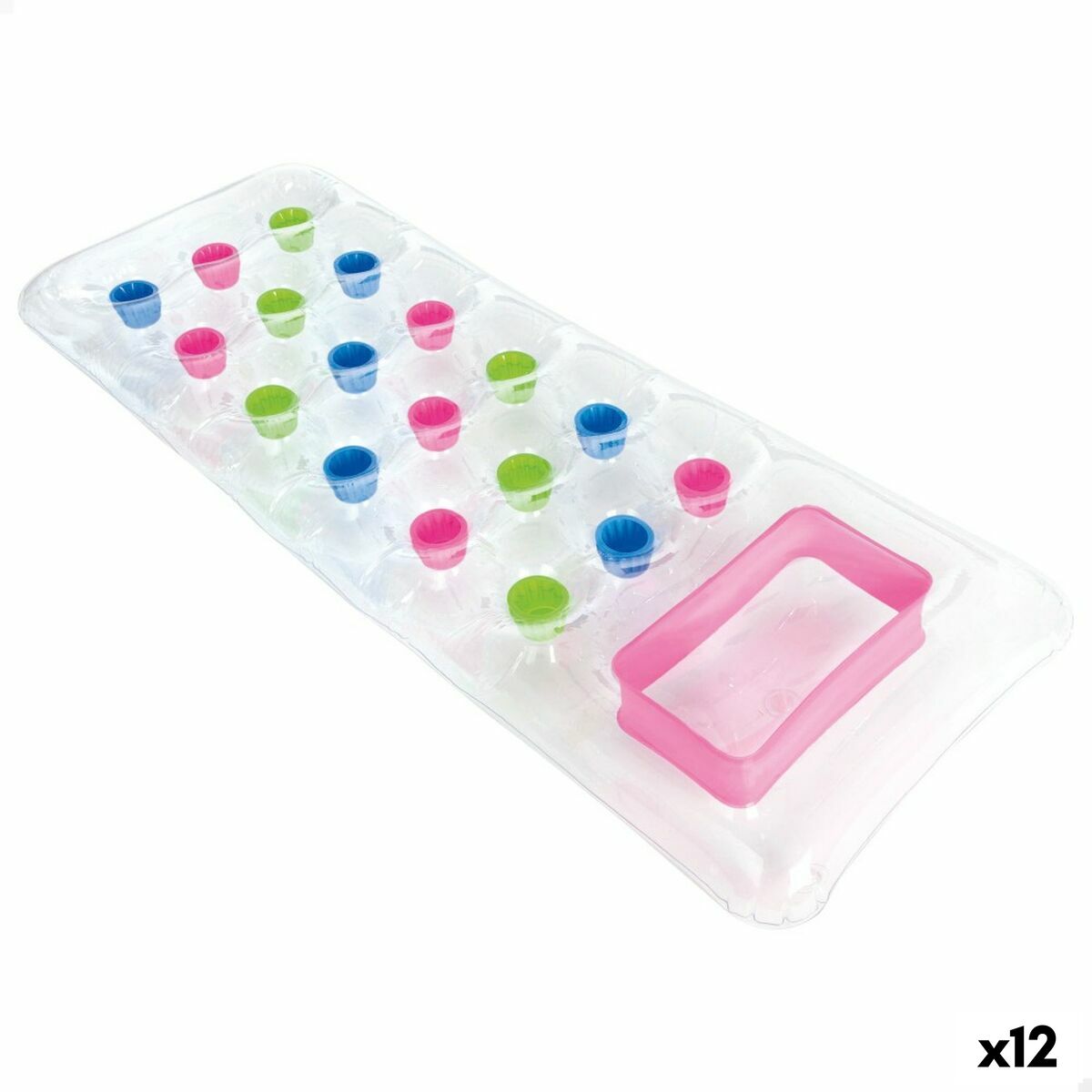 Saltea gonflabilă Intex Transparent 18 Ochelari 188 x 17 x 71 cm - Jucarii si jocuri, În aer liber și sport