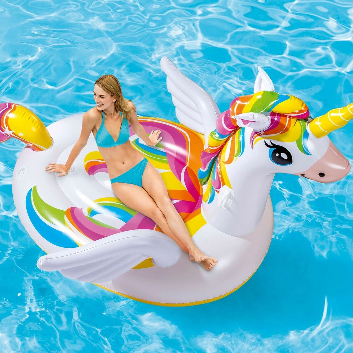 Insulă gonflabilă Intex Unicorn 163 x 251 x 145 cm (2 Unități) - Jucarii si jocuri, În aer liber și sport