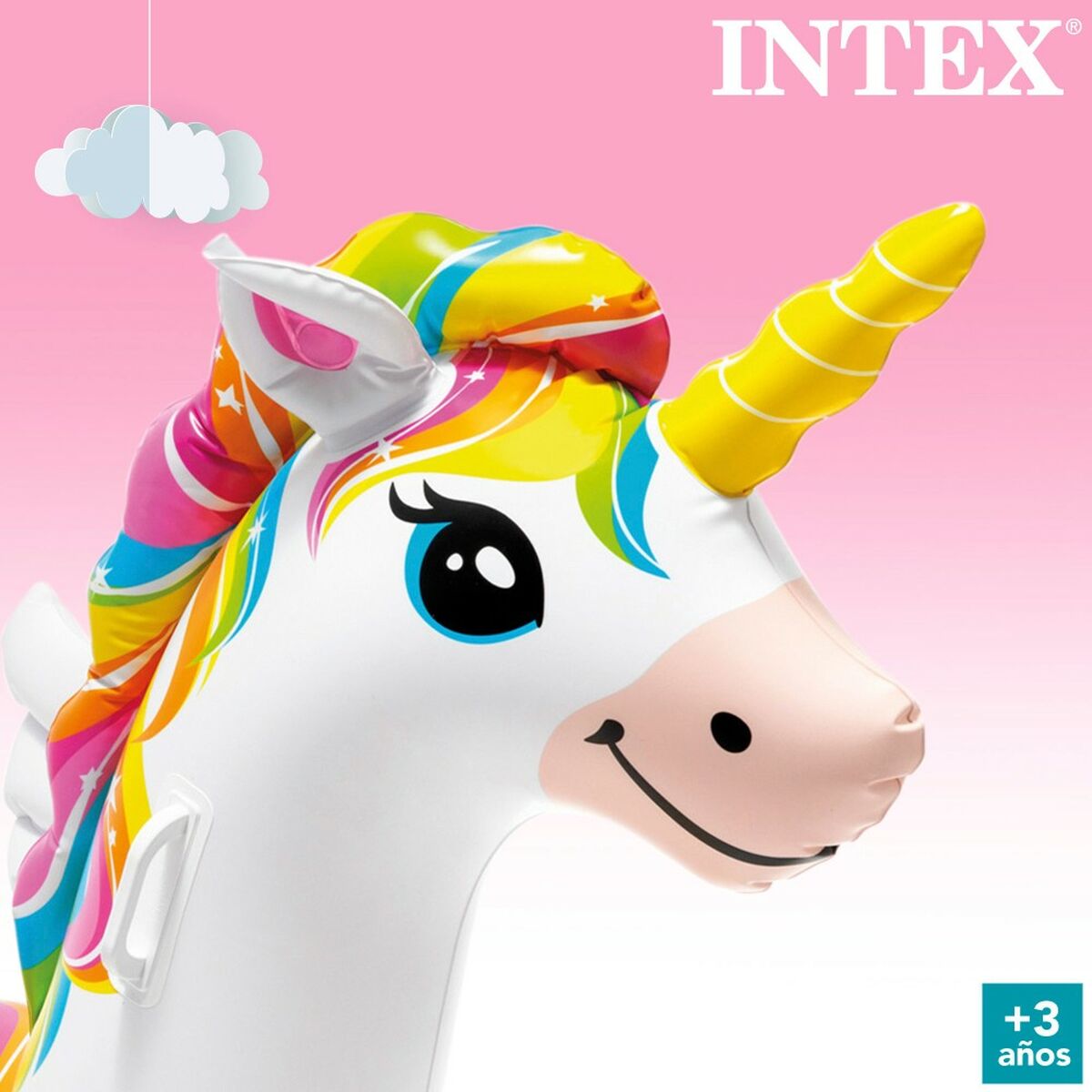 Saltea Gonflabilă Unicorn Intex 201 x 97 x 140 cm (4 Unități) - Jucarii si jocuri, În aer liber și sport