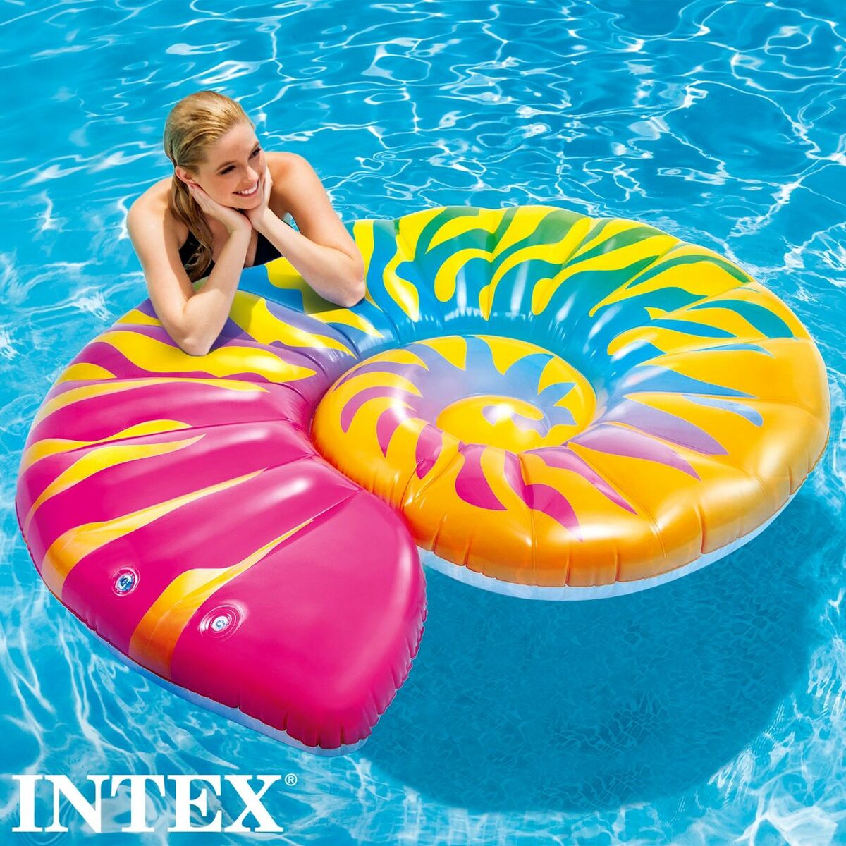 Saltea gonflabilă Intex Scoică 15,7 x 25 x 12,7 cm (4 Unități) - Jucarii si jocuri, În aer liber și sport