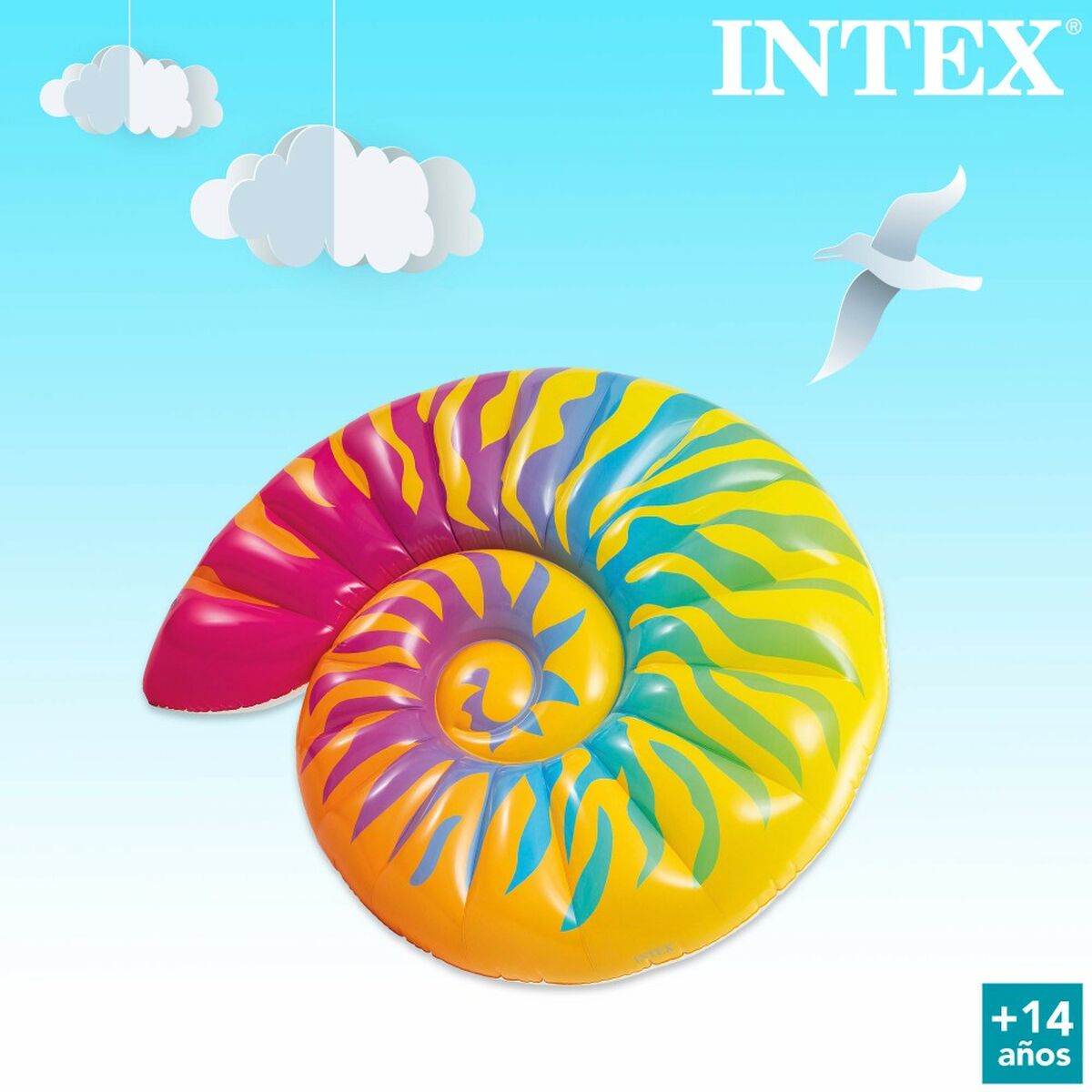 Saltea gonflabilă Intex Scoică 15,7 x 25 x 12,7 cm (4 Unități) - Jucarii si jocuri, În aer liber și sport