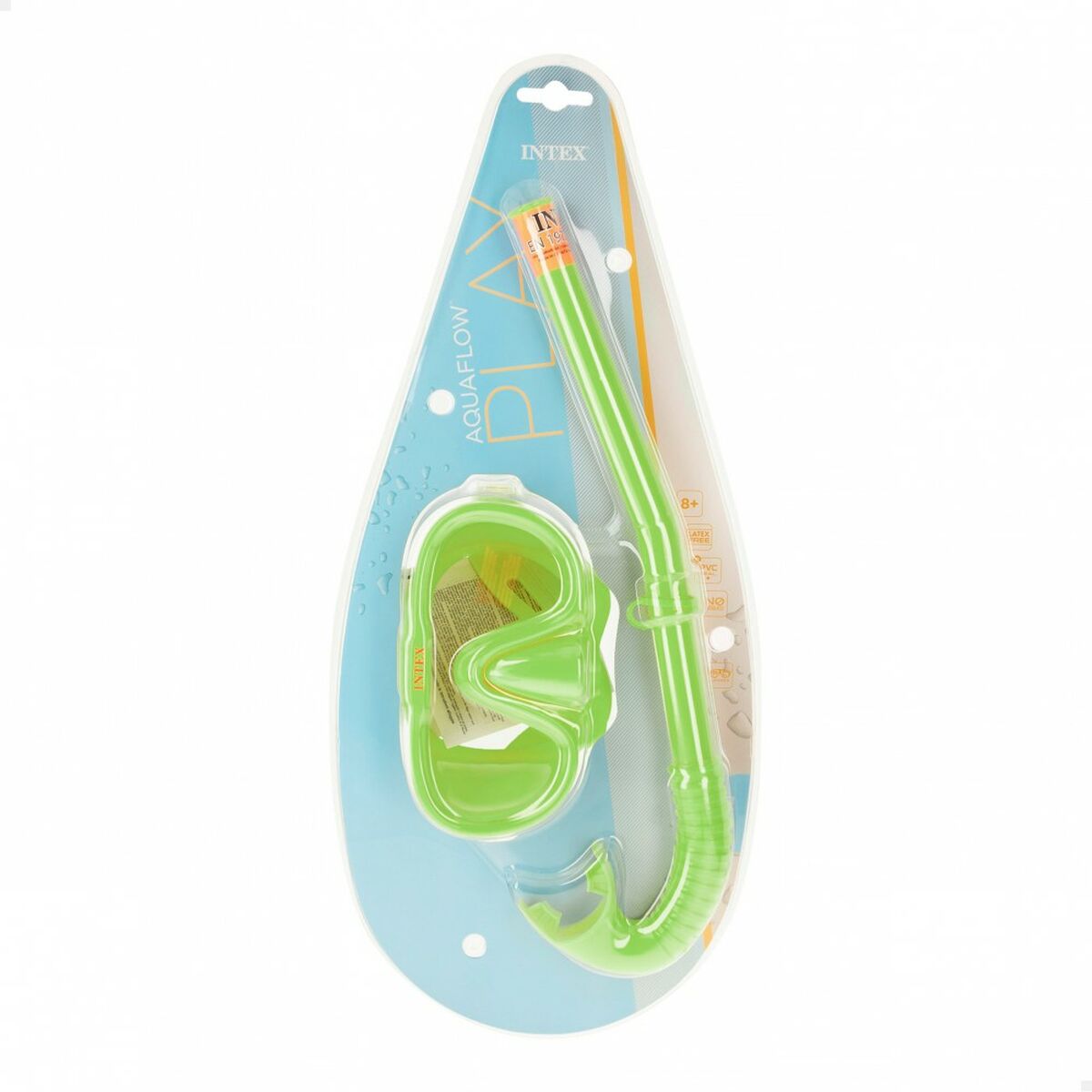 Ochelari de Scufundare cu Tub Intex Adventurer Verde - Sport și în aer liber, Sporturi acvatice