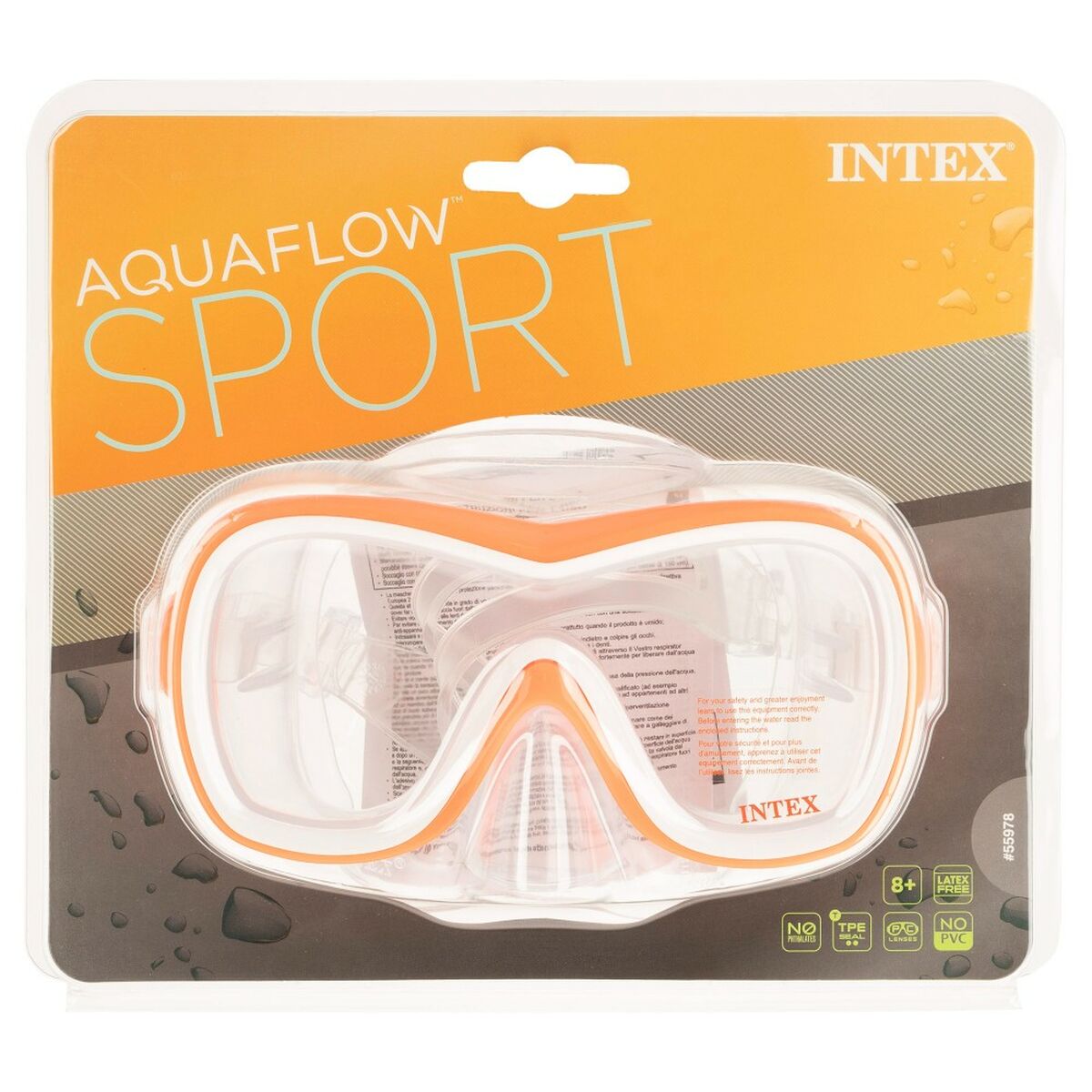 Ochelari de Snorkel Intex Wave Rider Albastru - Sport și în aer liber, Sporturi acvatice