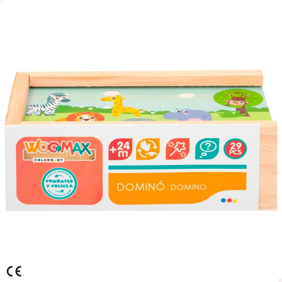 Domino Woomax animale (12 Unități) - Jucarii si jocuri, Jocuri și accesorii