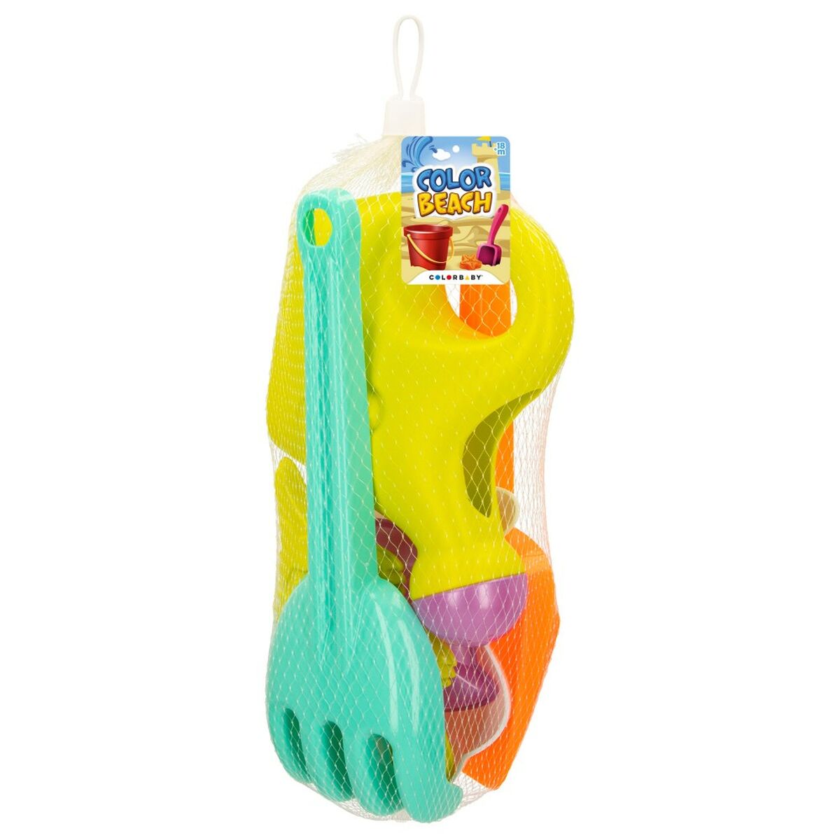 Set de jucării de plajă Colorbaby 6 Piese 27 cm (12 Unități) - Jucarii si jocuri, În aer liber și sport