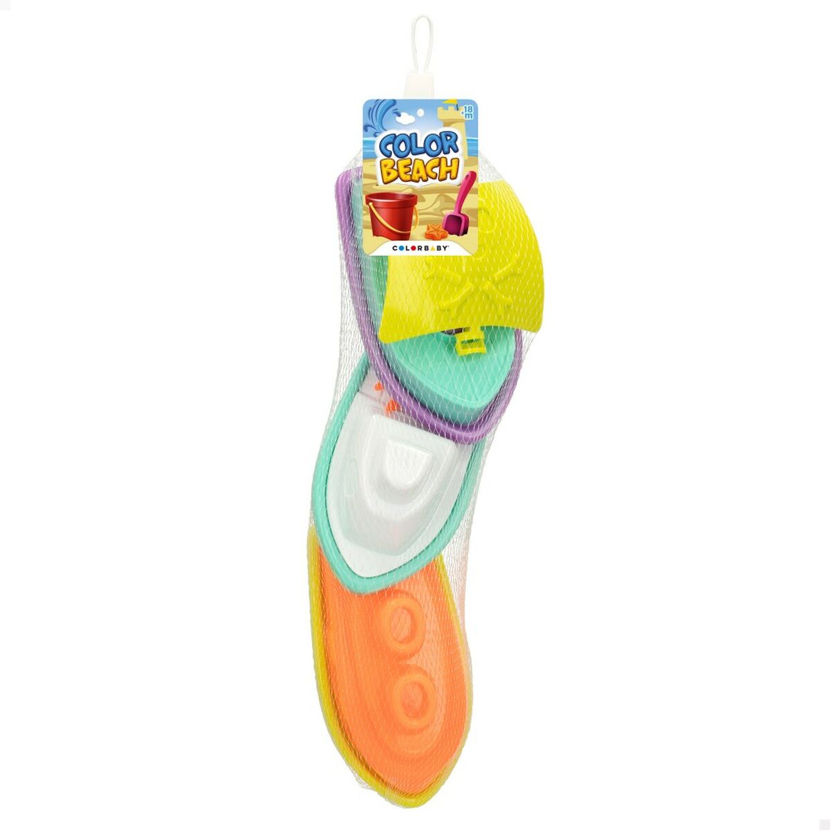 Set de jucării de plajă Colorbaby 3 Piese Barcă polipropilenă (12 Unități) - Jucarii si jocuri, În aer liber și sport
