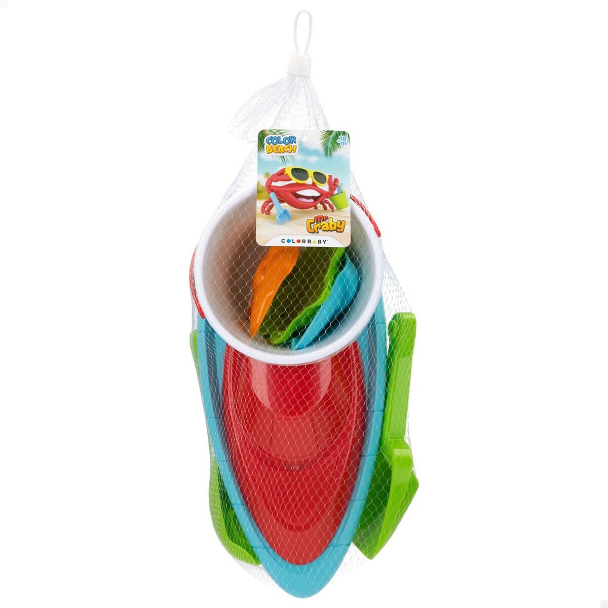 Set de jucării de plajă Colorbaby 8 Piese Barcă polipropilenă (24 Unități) - Jucarii si jocuri, În aer liber și sport
