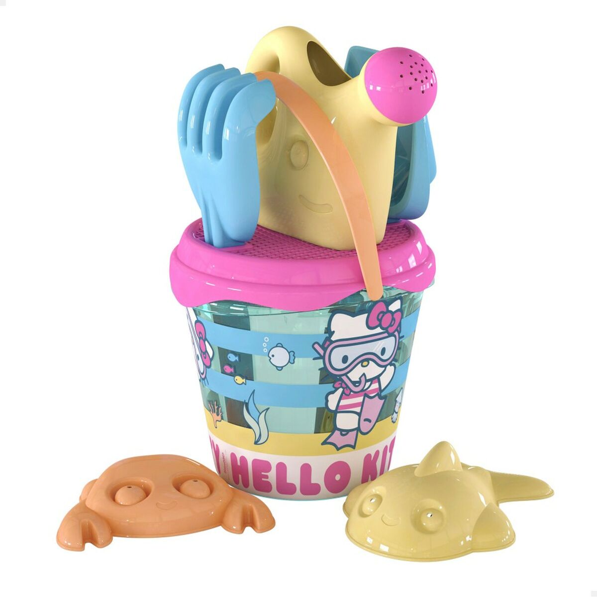 Set de jucării de plajă Hello Kitty Ø 18 cm (16 Unități) - Jucarii si jocuri, În aer liber și sport