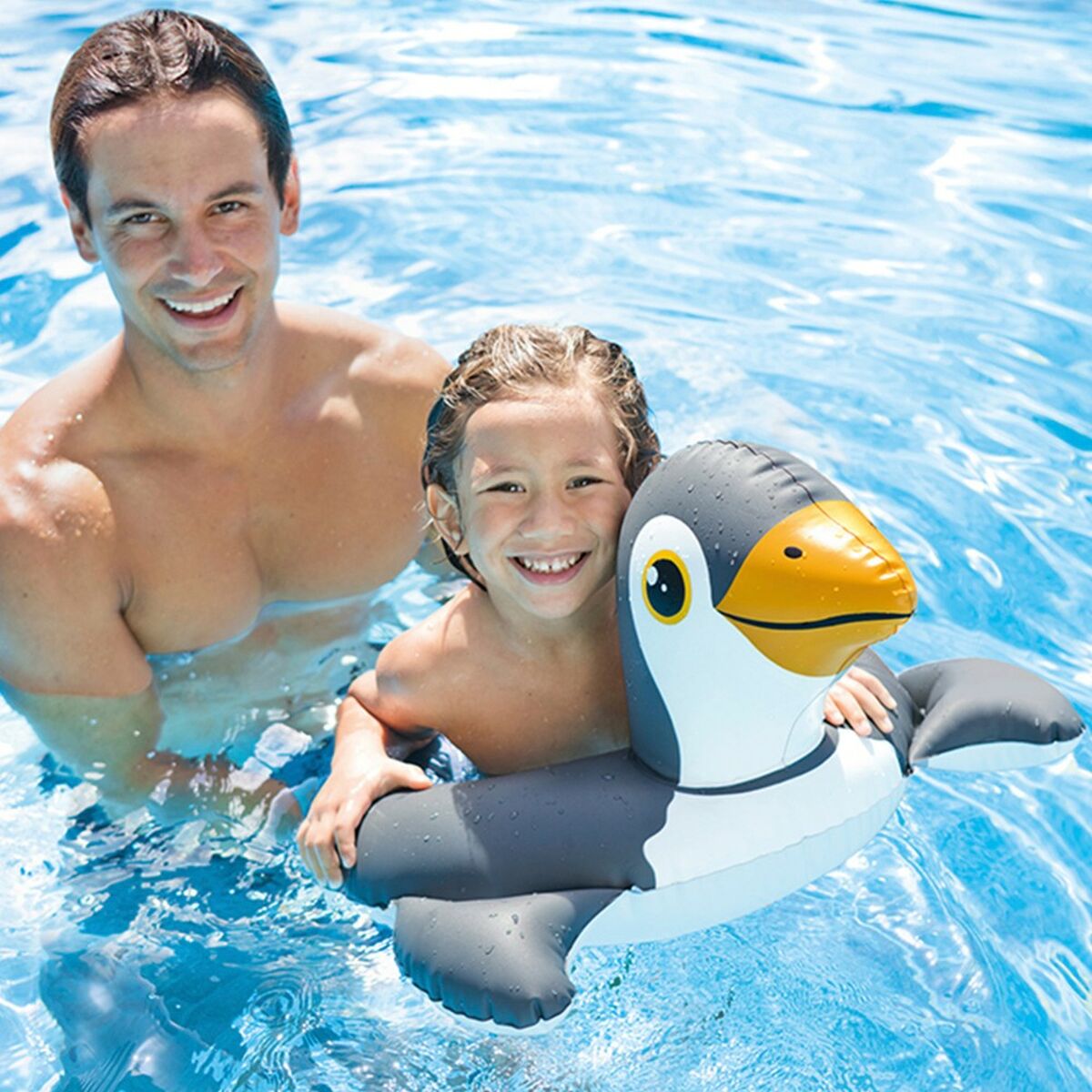 Colac Gonflabil Intex animale 89 x 33 x 69 cm (36 Unități) - Jucarii si jocuri, În aer liber și sport