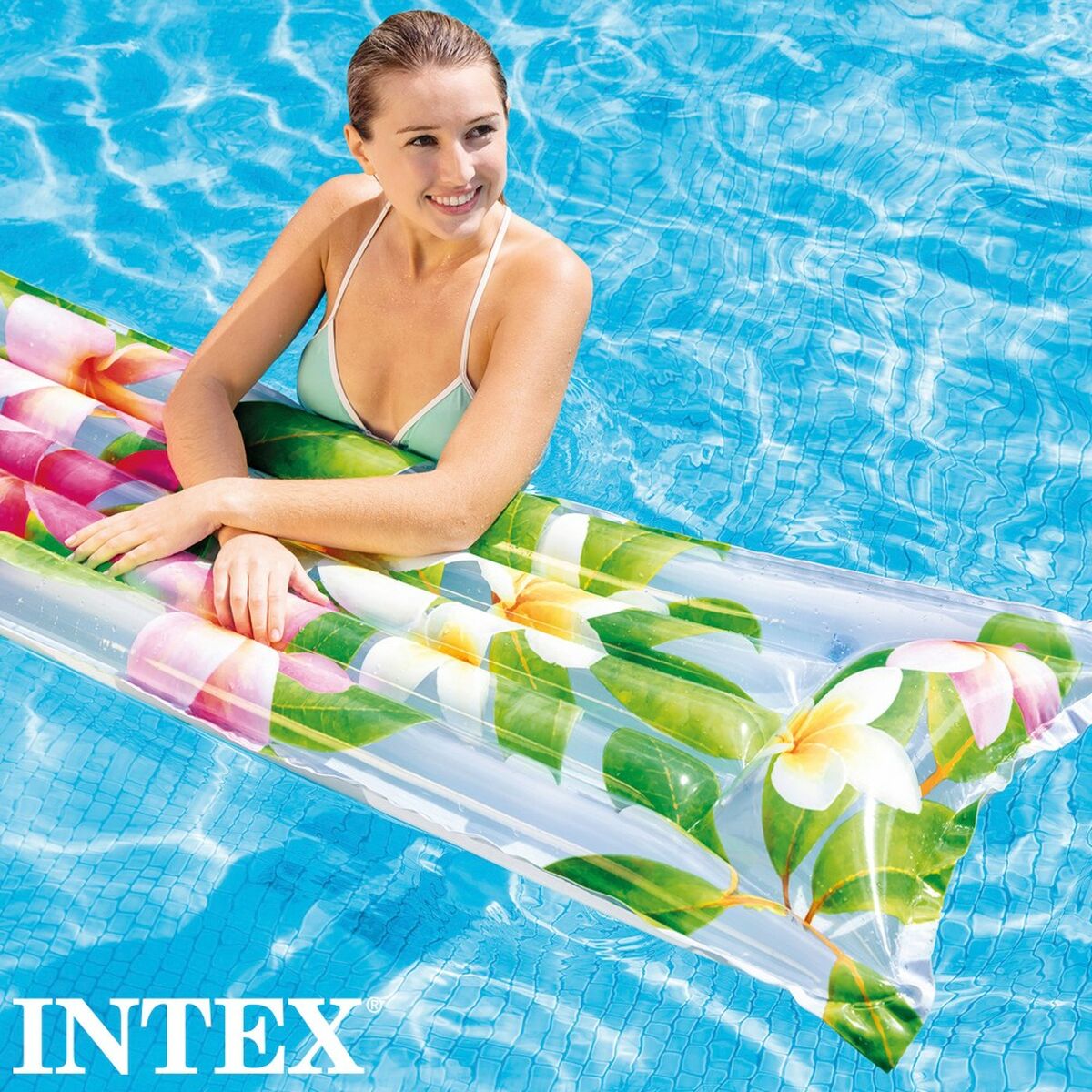 Saltea gonflabilă Intex Tropical 183 x 14 x 69 cm (24 Unități) - Jucarii si jocuri, În aer liber și sport