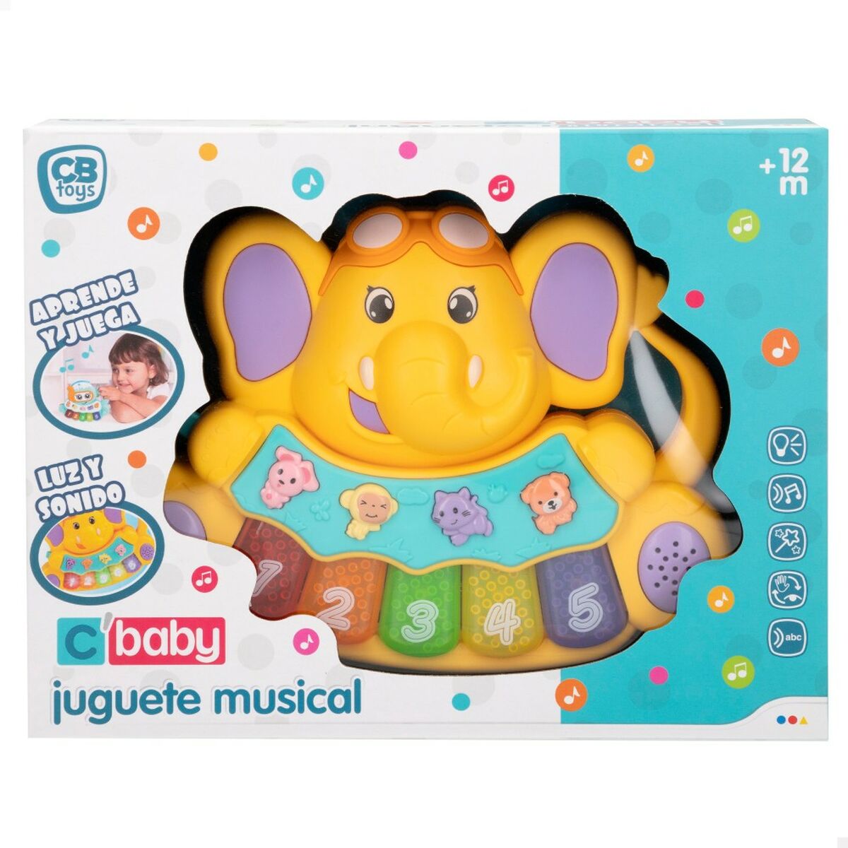 Jucărie interactivă Colorbaby 16,5 x 14,5 x 3,2 cm (12 Unități) - Bebelus, Jucăriile copilăriei timpurii
