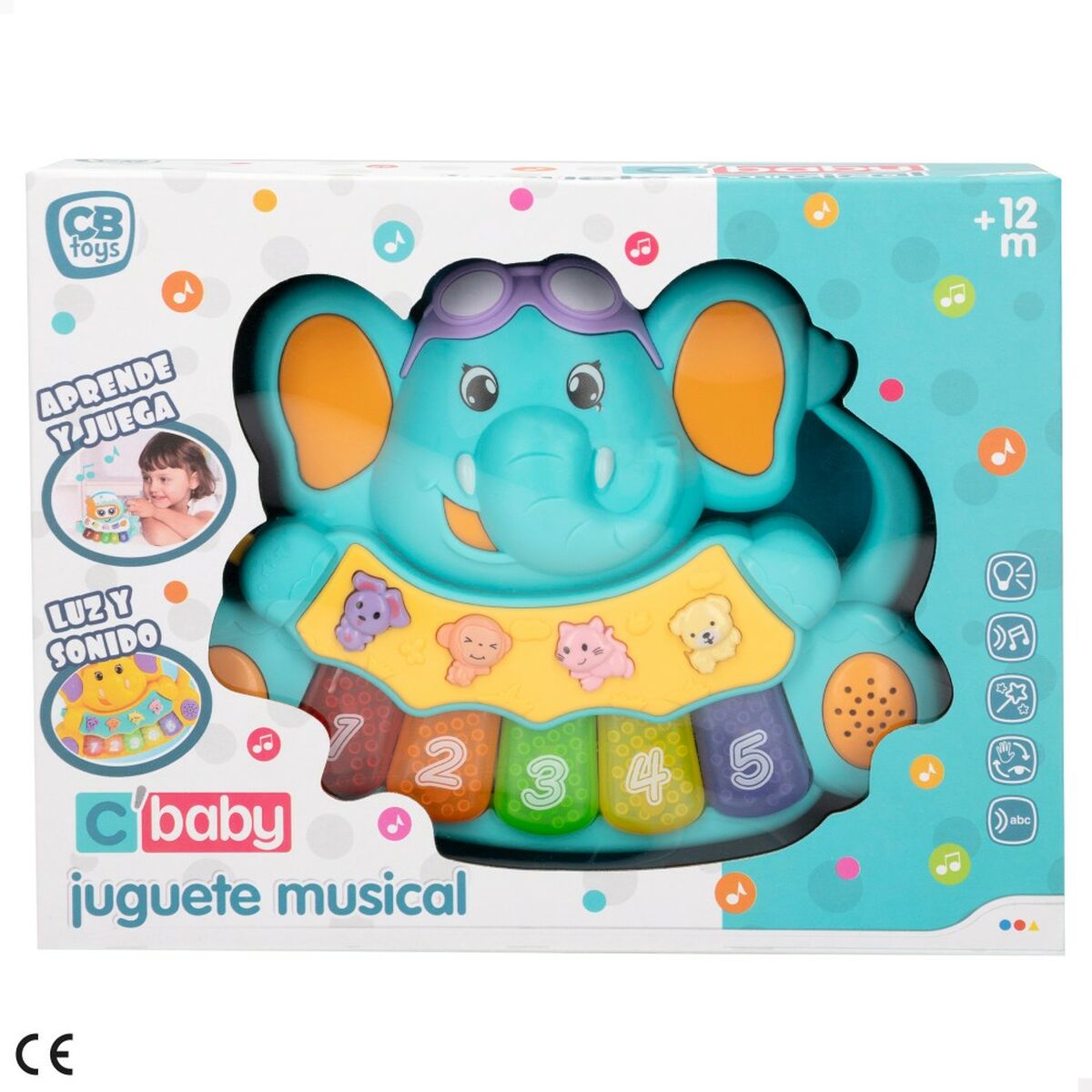 Jucărie interactivă Colorbaby 16,5 x 14,5 x 3,2 cm (12 Unități) - Bebelus, Jucăriile copilăriei timpurii
