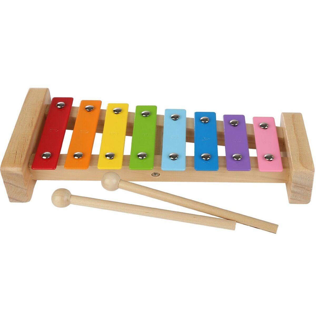 Xilofon Woomax Lemn Metal 26 x 4,5 x 11,5 cm (6 Unități) - Jucarii si jocuri, Instrumente muzicale pentru copii