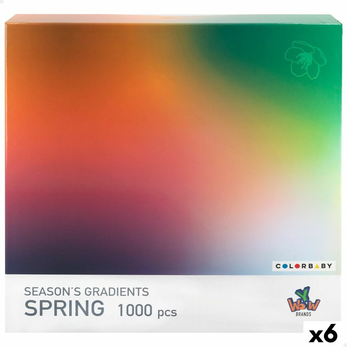 Puzzle Colorbaby Season's Gradients Spring 68 x 50 cm (6 Unități) - Jucarii si jocuri, Puzzle-uri și puzzle-uri