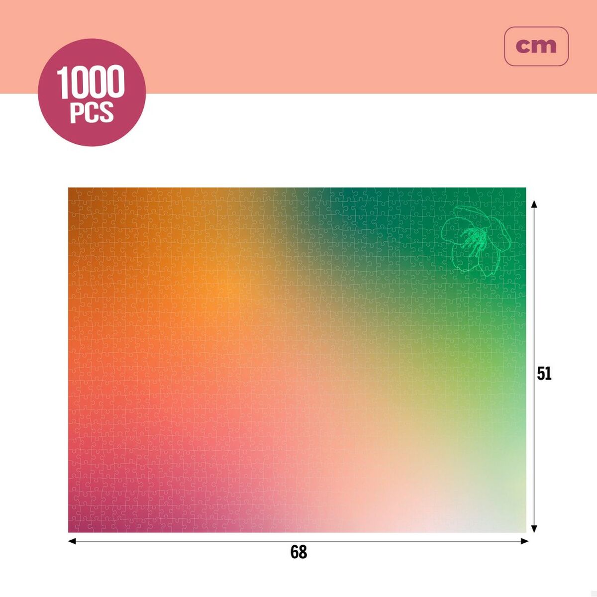 Puzzle Colorbaby Season's Gradients Spring 68 x 50 cm (6 Unități) - Jucarii si jocuri, Puzzle-uri și puzzle-uri