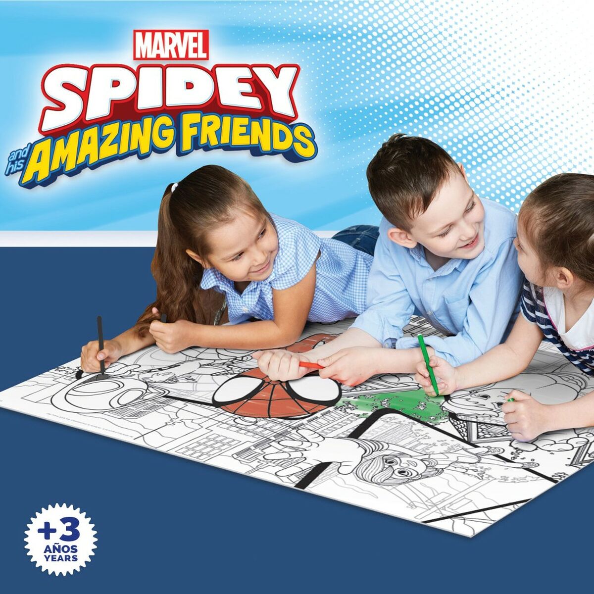 Puzzle pentru Copii Spidey Cu două fețe 24 Piese 70 x 1,5 x 50 cm (6 Unități) - Jucarii si jocuri, Puzzle-uri și puzzle-uri