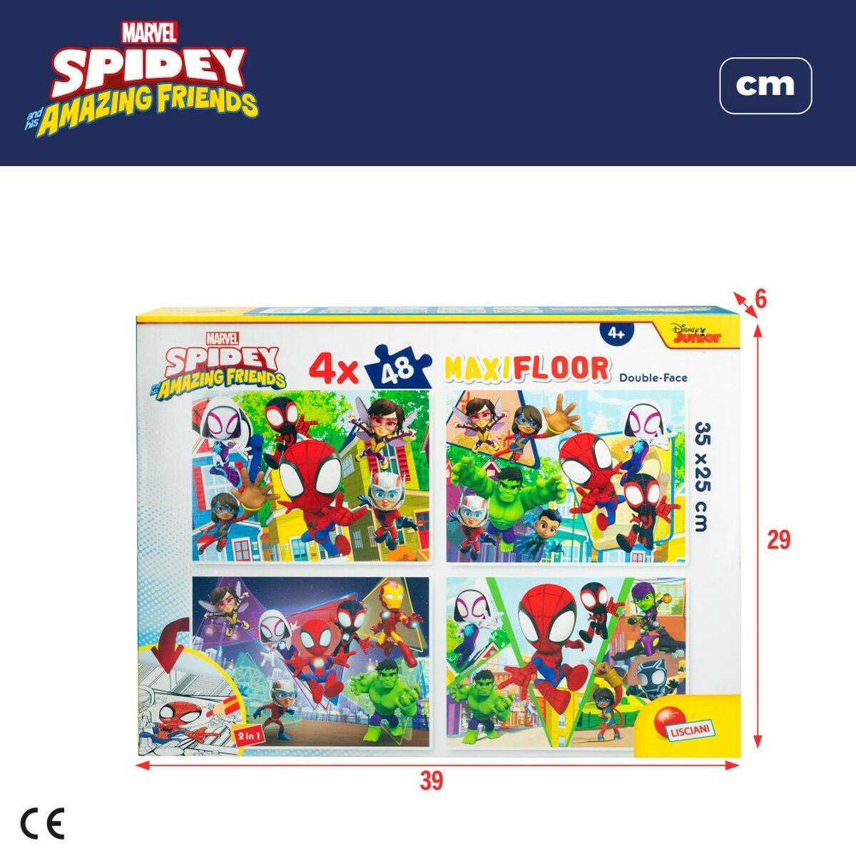 Set de 4 Puzzle-uri Spidey 35 x 1,5 x 25 cm 48 Piese (6 Unități) - Jucarii si jocuri, Puzzle-uri și puzzle-uri