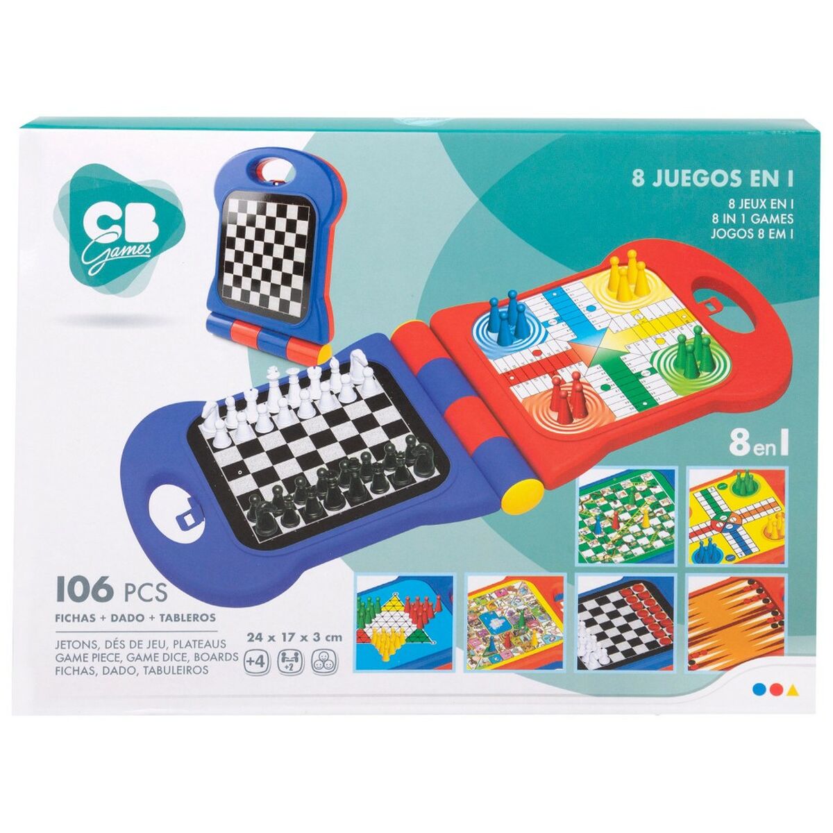 Joc de Masă Colorbaby Șah 24 x 3 x 17 cm (12 Unități) (105 Piese) - Jucarii si jocuri, Jocuri și accesorii