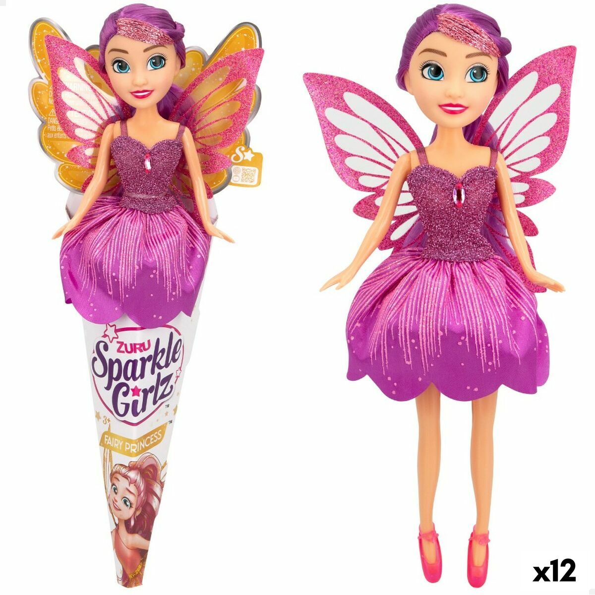 Păpușă Zuru Sparkle Girlz Fairy Princess 12,5 x 27 x 4 cm 12 Unități - Jucarii si jocuri, Păpuși și accesorii