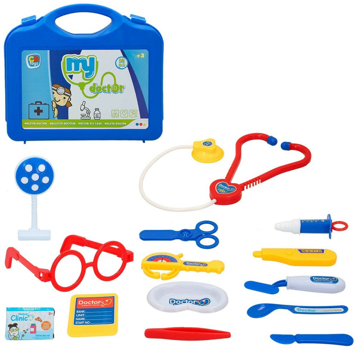 Trusă medicală de jucărie cu accesorii Colorbaby My Doctor 14 Piese (12 Unități) - Jucarii si jocuri, Imitații de jocuri