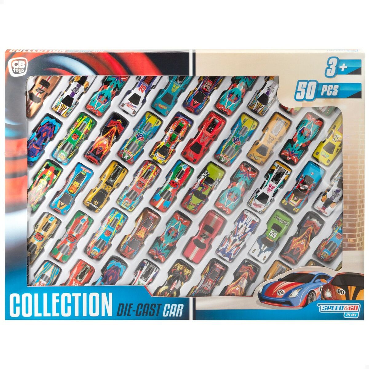 Set de Jucării cu Vehicule Speed & Go 7,5 x 2 x 3 cm (6 Unități) - Jucarii si jocuri, Vehicule