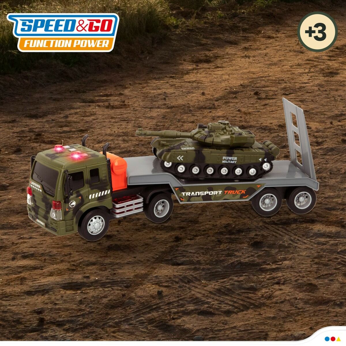 Camion Autotransporter Speed & Go 47,5 x 11,5 x 10 cm (2 Unități) - Jucarii si jocuri, Vehicule