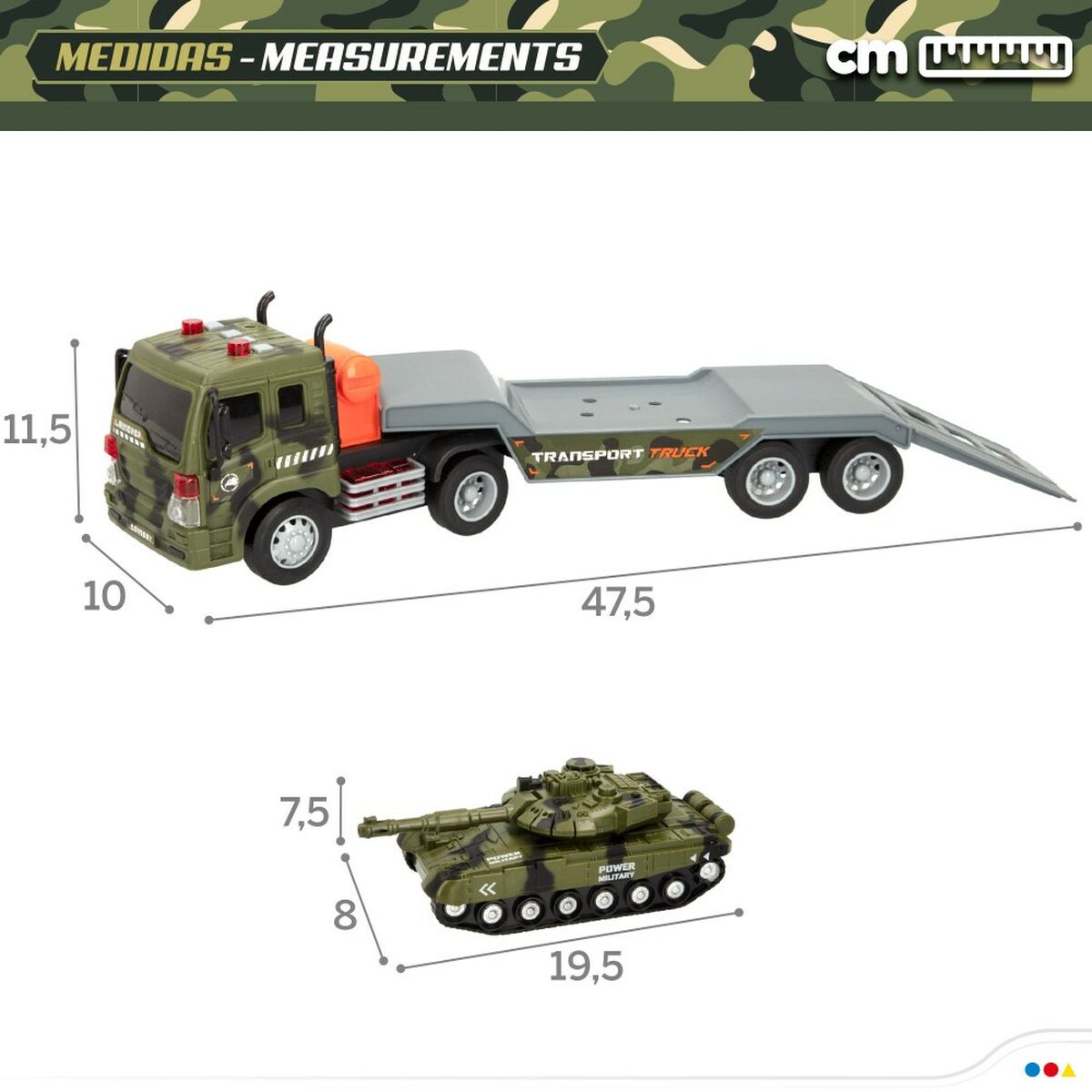 Camion Autotransporter Speed & Go 47,5 x 11,5 x 10 cm (2 Unități) - Jucarii si jocuri, Vehicule