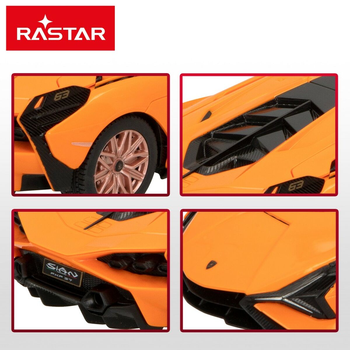 Mașină Teleghidată Lamborghini (4 Unități) - Jucarii si jocuri, Vehicule