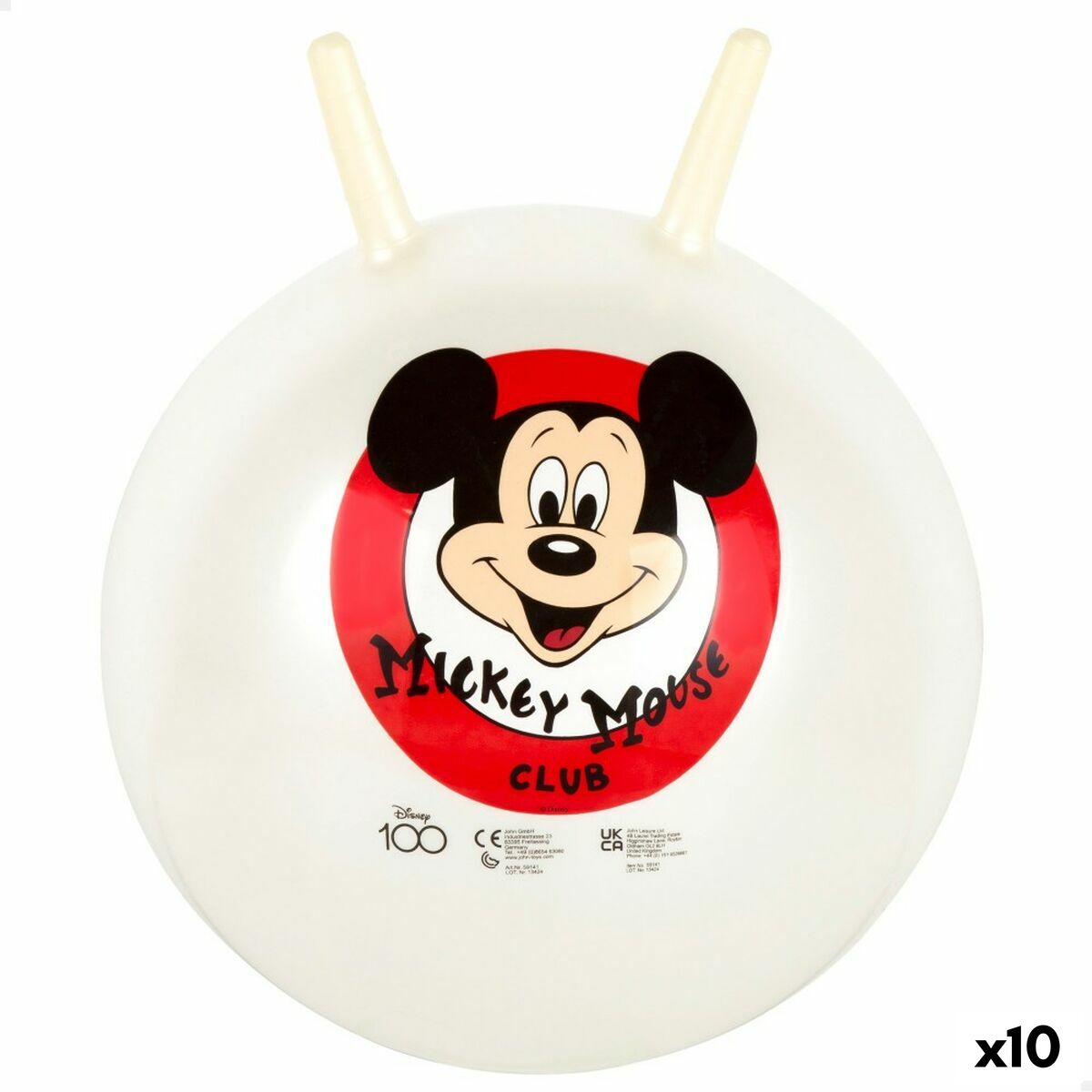 Mingea de sărituri Mickey Mouse Ø 45 cm (10 Unități) - Sport și în aer liber, Sporturi recreative
