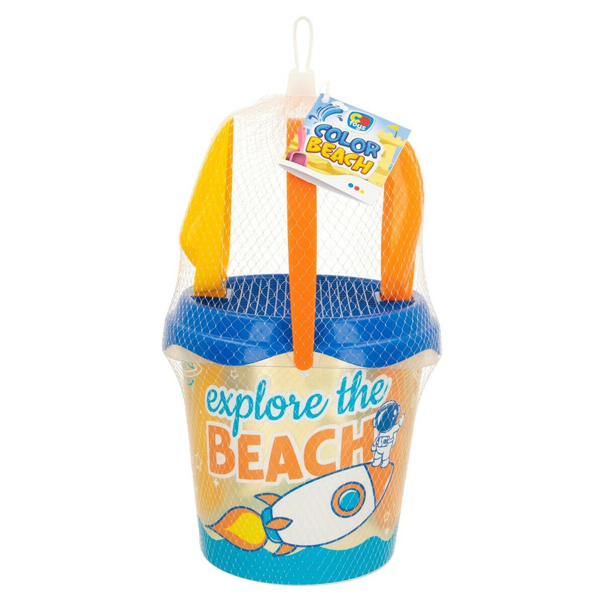 Set de jucării de plajă Colorbaby Ø 18 cm polipropilenă (16 Unități) - Jucarii si jocuri, În aer liber și sport