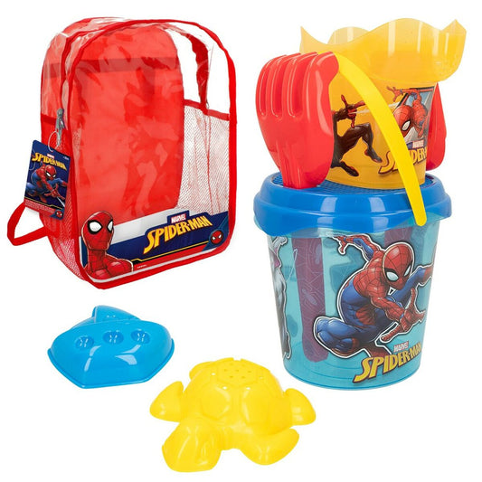 Set de jucării de plajă Spider-Man 18 x 16 x 18 cm (12 Unități) - Jucarii si jocuri, În aer liber și sport