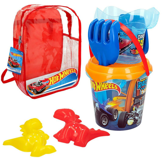 Set de jucării de plajă Hot Wheels Ø 18 cm polipropilenă (12 Unități) - Jucarii si jocuri, În aer liber și sport