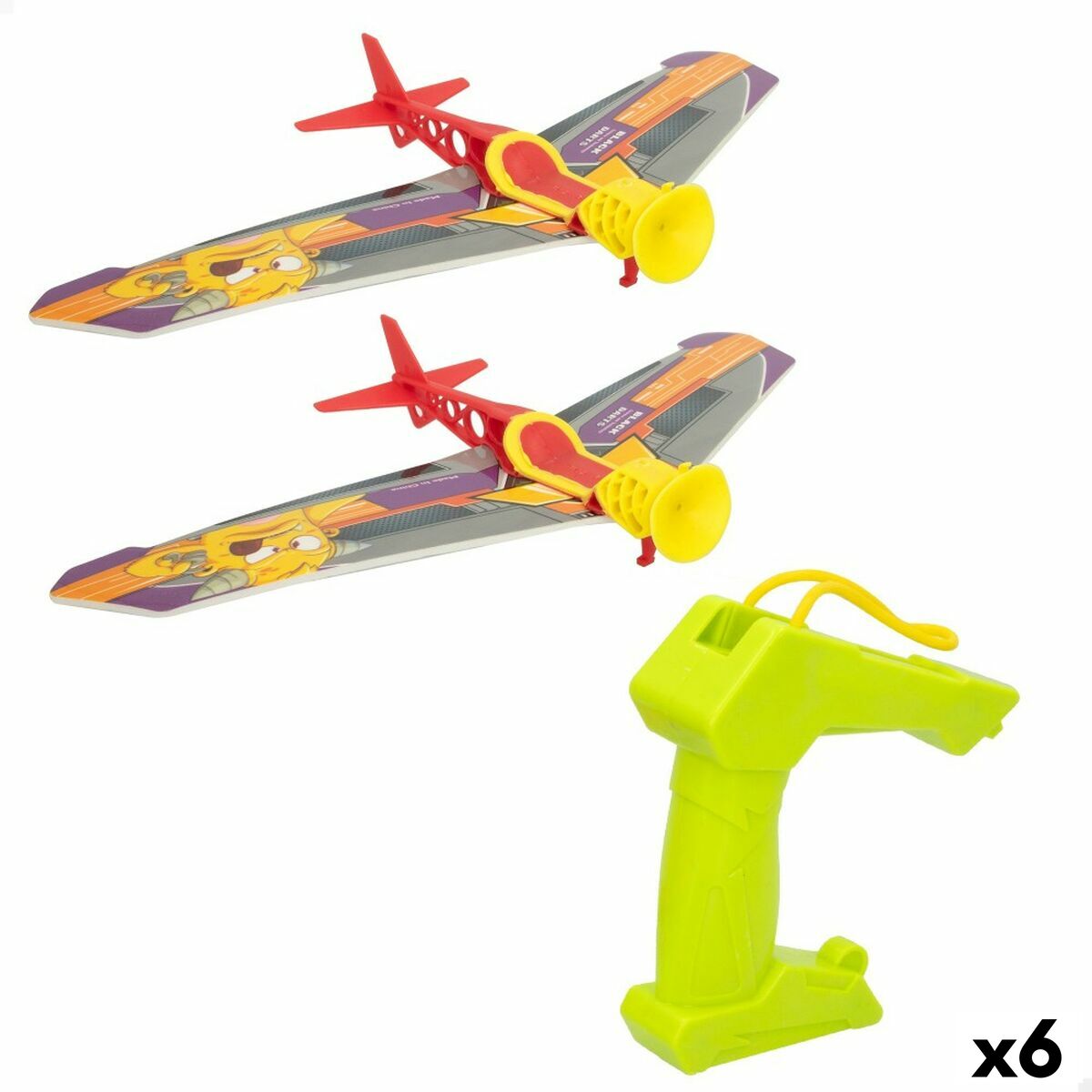 Avion Colorbaby Let's Fly Lansator 14,5 x 3,5 x 25 cm (6 Unități) - Jucarii si jocuri, Vehicule