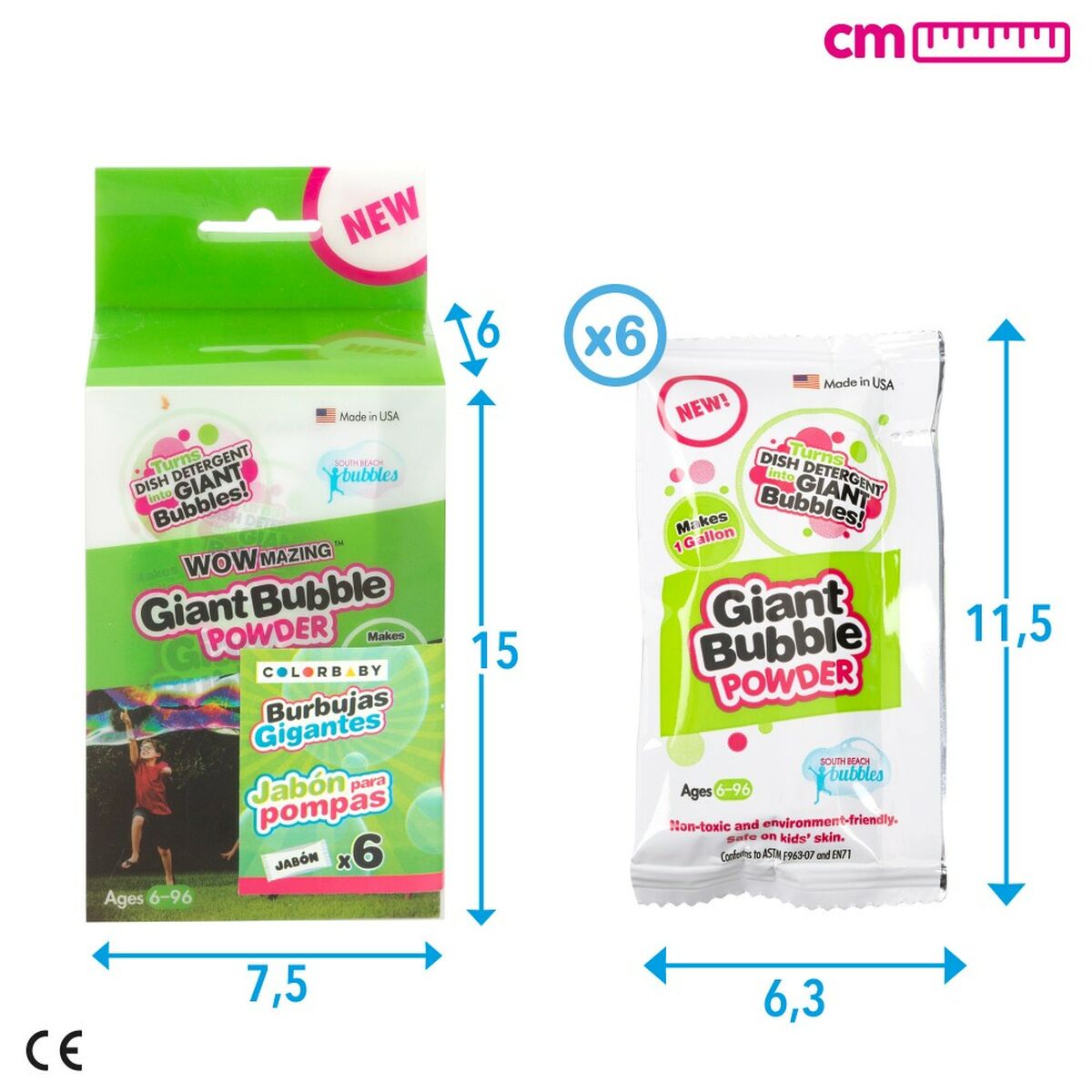 Săpun lichid pentru săpunieră cu pompă WOWmazing 6,3 x 11,5 x 1,5 cm (24 Unități) - Jucarii si jocuri, În aer liber și sport