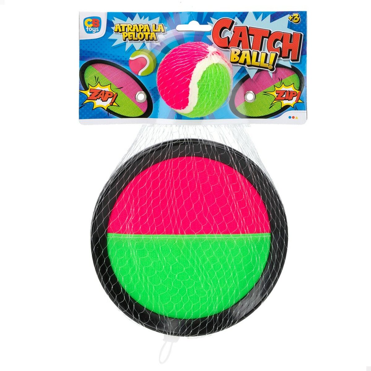 Jucărie de plajă Colorbaby Catch Ball 20 x 2 x 20 cm Velcro (12 Unități) - Jucarii si jocuri, În aer liber și sport