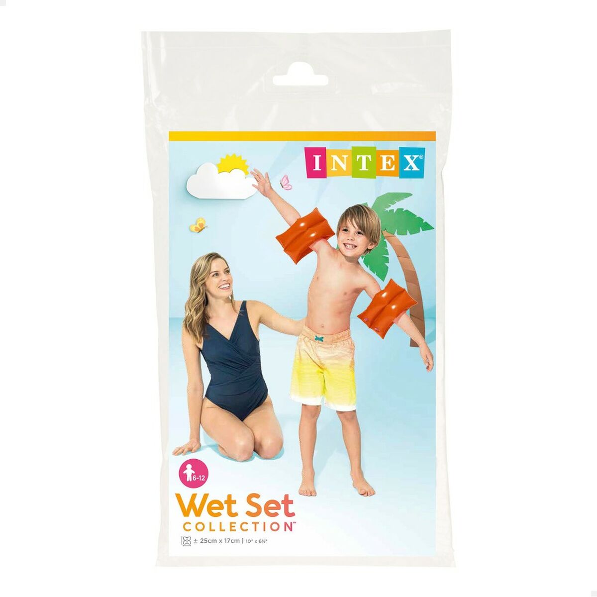 Manșoane Intex Gonflabil Roșu 25 x 17 cm (36 Unități) - Jucarii si jocuri, În aer liber și sport