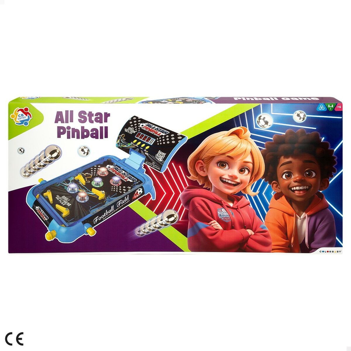 Joc de Masă Colorbaby Flipper (2 Unități) - Jucarii si jocuri, Jocuri și accesorii